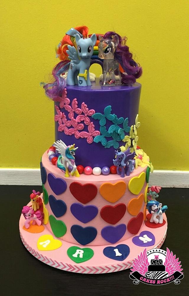 rainbow dash birthday cake