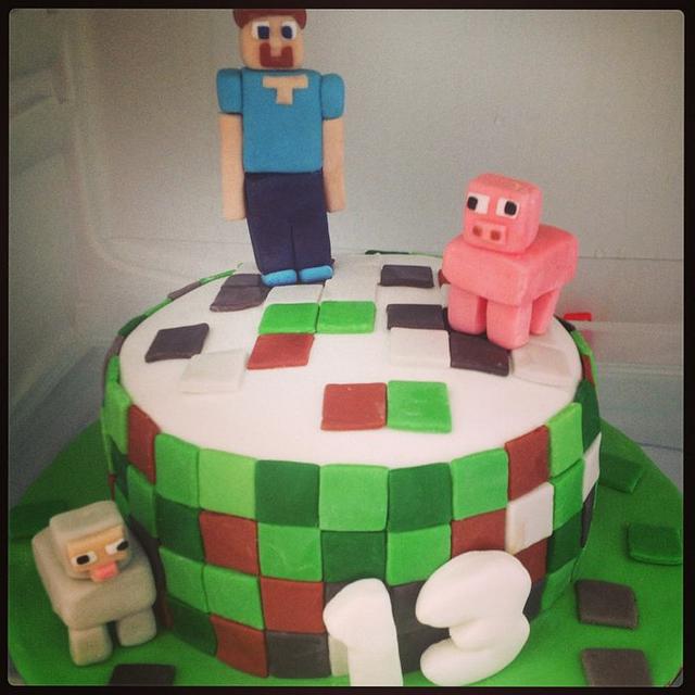 Minecraft Cake Cake By Pastalavistacakes Cakesdecor