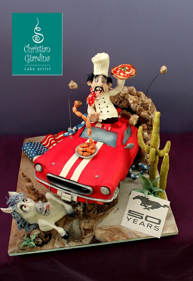 &quot;Happy birthday, Mustang!&quot; - Cake by Christian Giardina - CakesDecor