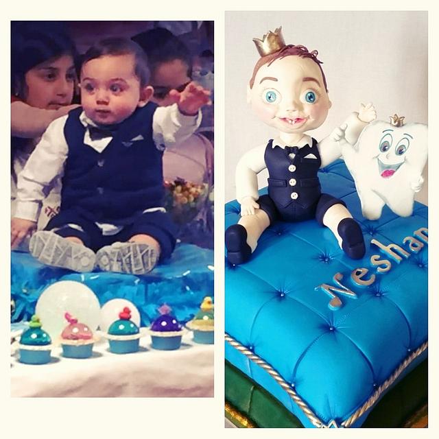 Little Prince Theme For The First Tooth Cake By Gateau Cakesdecor
