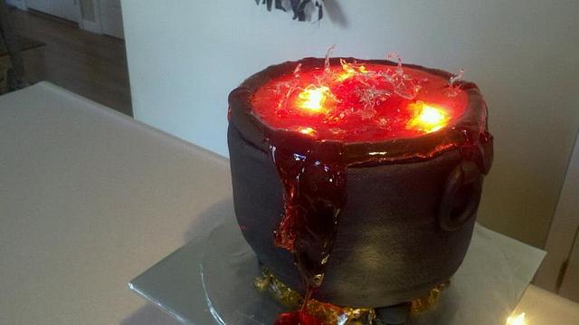 Witch's Cauldron Cake