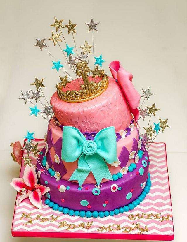 Princess theme cake - Decorated Cake by Shafaq’s Bake - CakesDecor