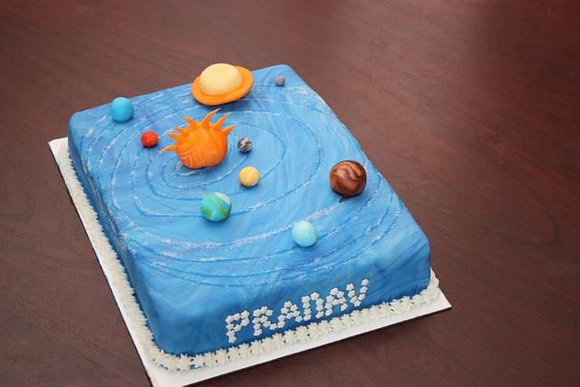 solar system cake model