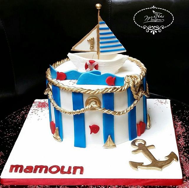 Sailing Boat Cake Decorated Cake By Fées Maison Cakesdecor 6174