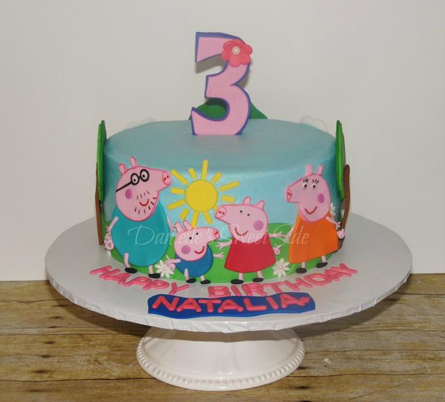 Personalised * Peppa Pig Cake Topper AND Card | Birthday Party Rainbow  Girls | eBay