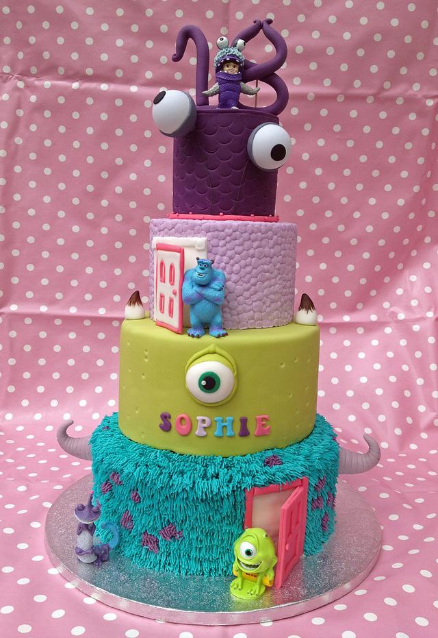 Monsters Inc Cake - Decorated Cake by SuesHobbyCakes - CakesDecor