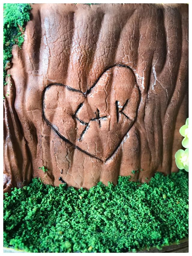 Darjeeling Woodland Wedding Cake