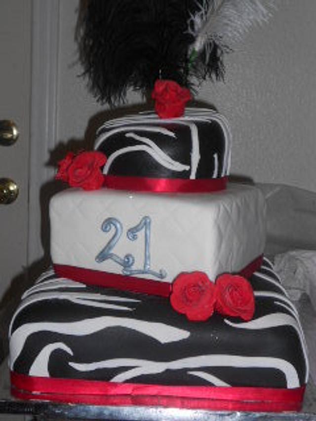 Diva Zebra Cake 