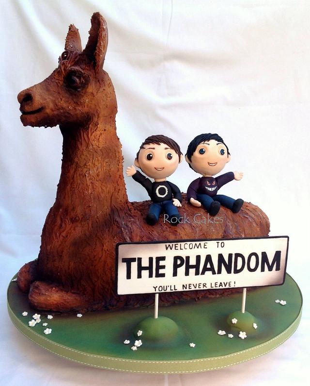 Dan and Phil Llama cake