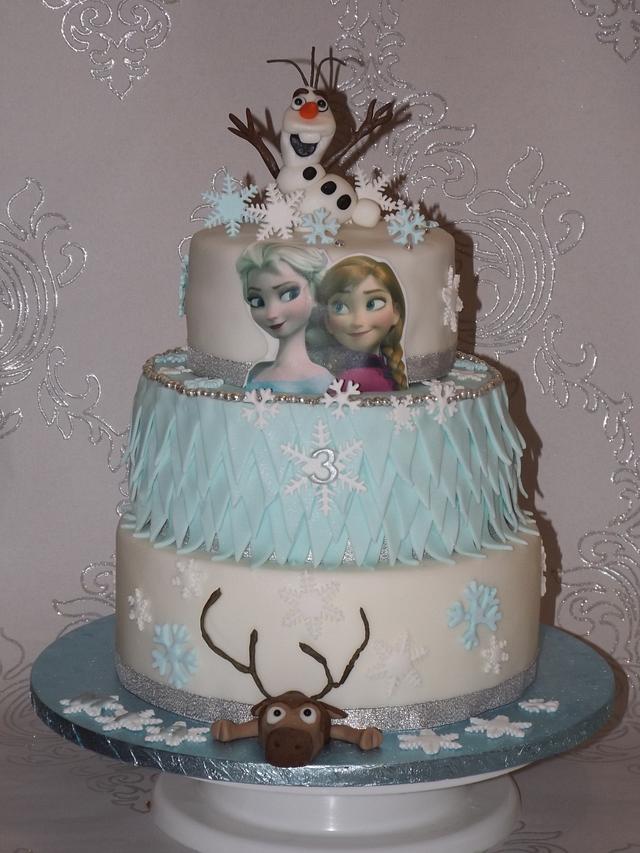 Frozen Cake #2 - Decorated Cake By Deb - Cakesdecor