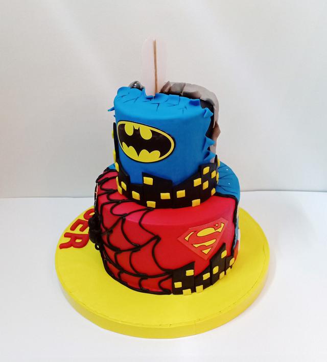 the Super heroes cake - Cake by Meroosweets - CakesDecor