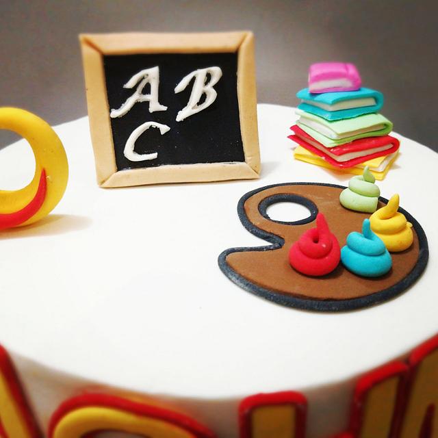 Teacher Day Cake Cake By Walaa Yehya Cakesdecor