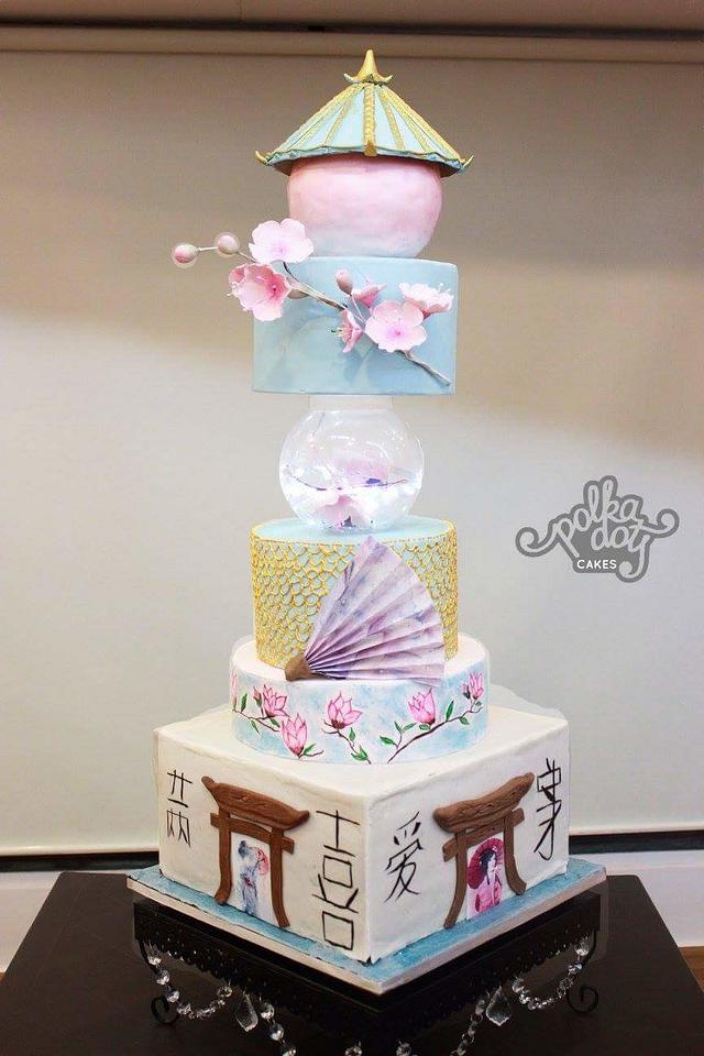 The Japanese Geisha Wedding - Decorated Cake by - CakesDecor