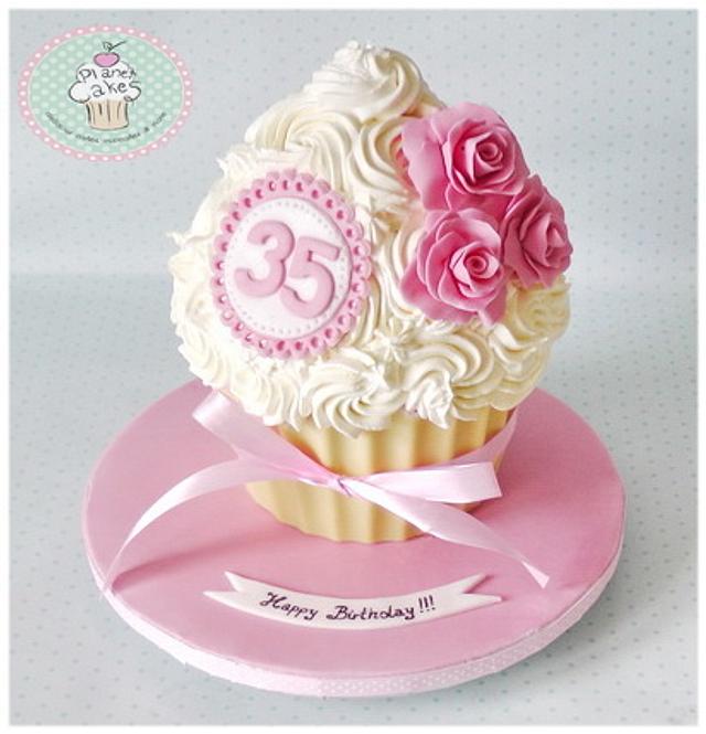 Lovely Giant Muffin Decorated Cake by Cakes CakesDecor