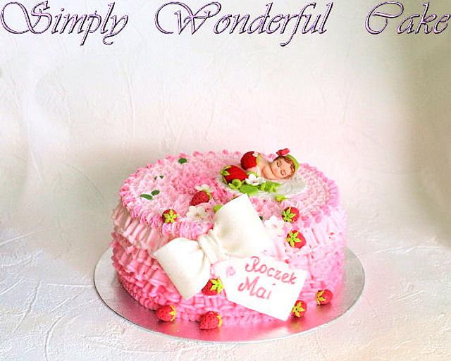 really pink cake - Decorated Cake by Dorota/ Dorothy - CakesDecor