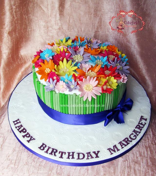 COLOURFUL FLOWERS - Cake by Agatha Rogowska ( Cakefield - CakesDecor