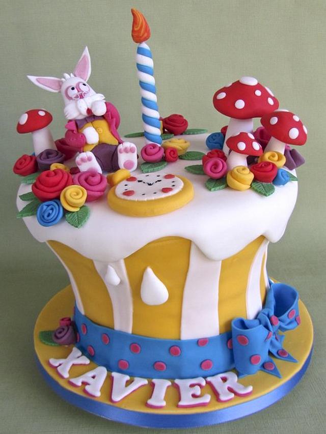Mad hatter birthday cake - Kimboscakes