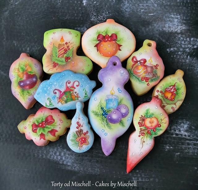 Christmas cookies - Decorated Cookie by Mischell - CakesDecor