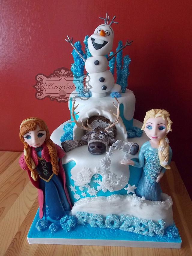 FROZEN - Decorated Cake by kerrycakesnewcastle - CakesDecor