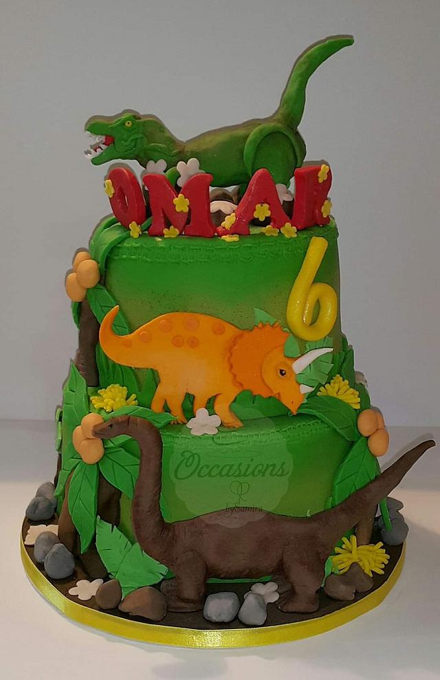 Trex cake 🎂 - Decorated Cake by Occasions Cakes - CakesDecor