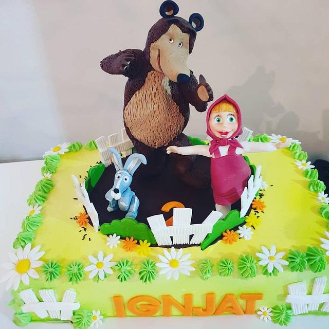 Masha And The Bear - Cake by TORTESANJAVISEGRAD - CakesDecor