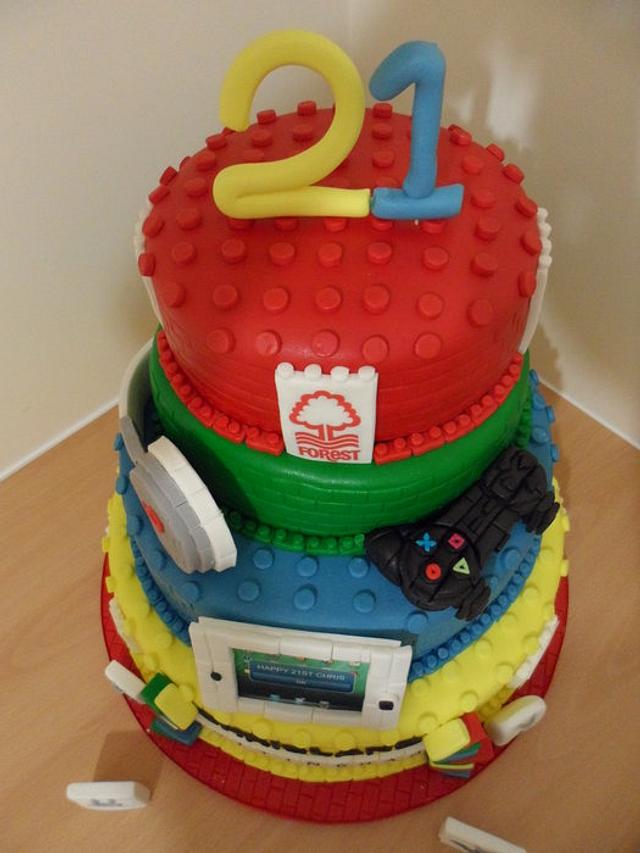 Lego Gadget Cake Cake by Brittany CakesDecor