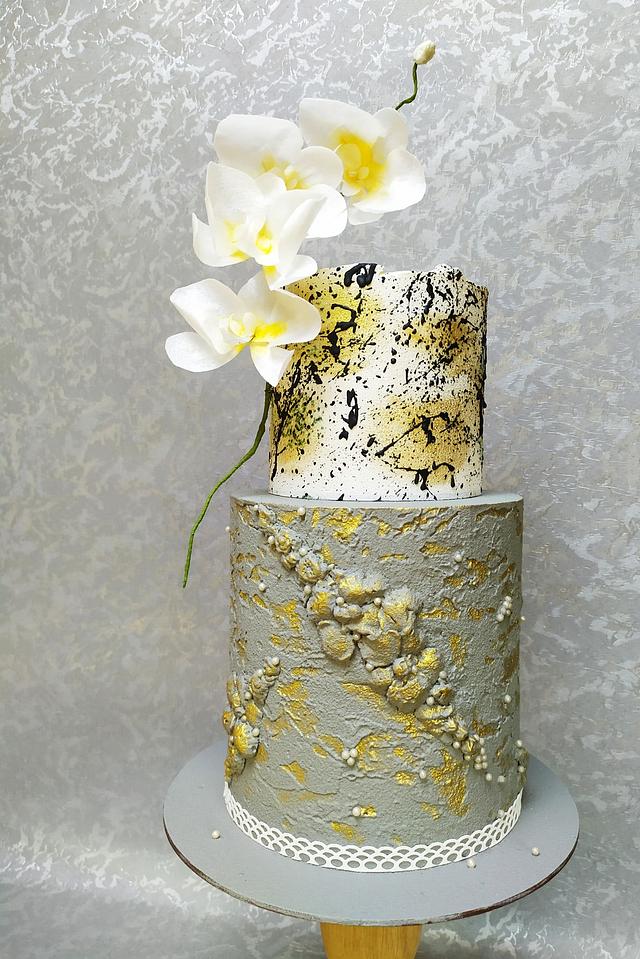 Orchid - Cake by Oksana Kliuiko - CakesDecor