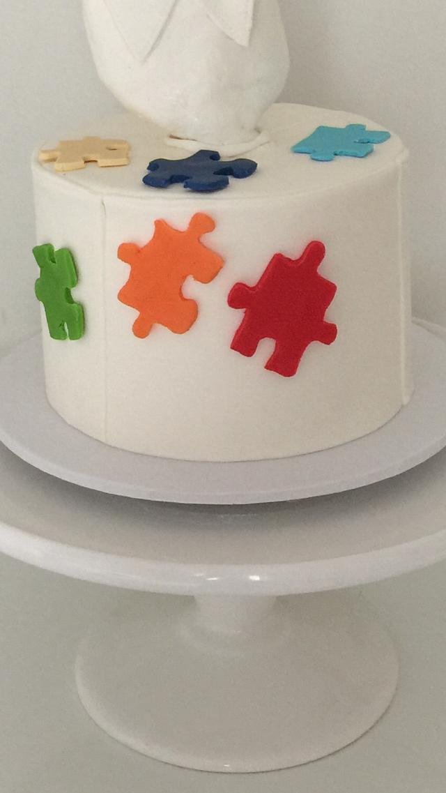 Autism Awareness Themed Cake #LIUB - Cake by Edelcita - CakesDecor