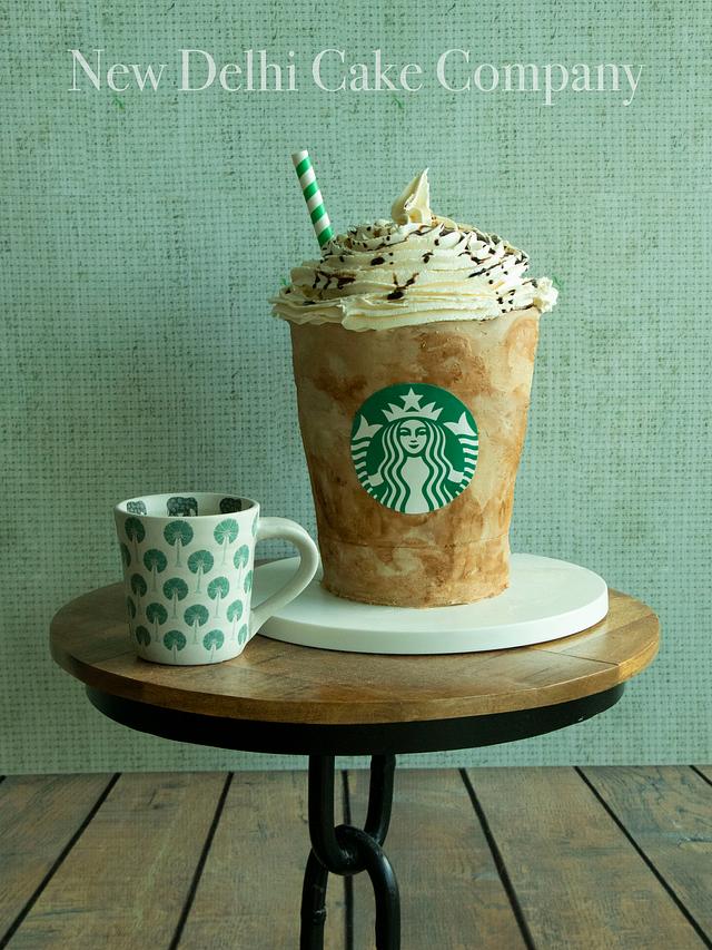 Starbucks Frappe Cake - Decorated Cake by Smita Maitra - CakesDecor