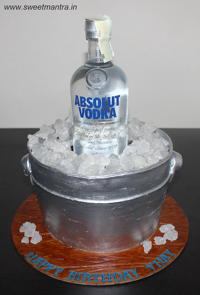 3D Absolut Vodka bottle shaped Wicked Chocolate cake cover… | Flickr