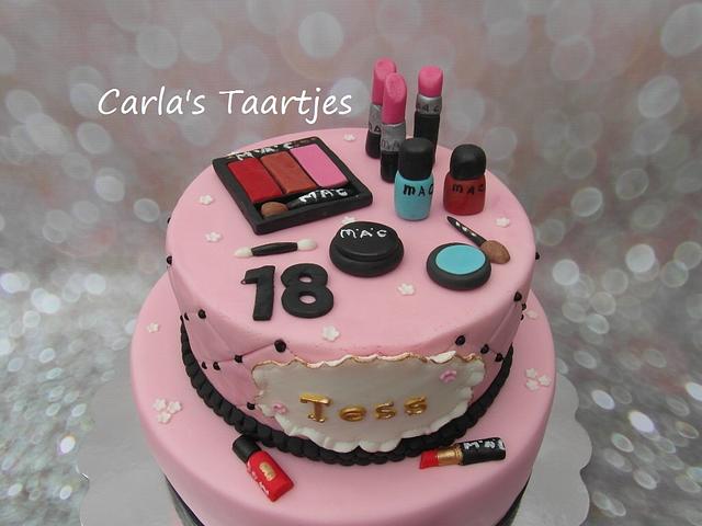 Make Up Cake Mac Cake By Carla Cakesdecor