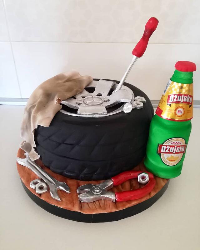 Mechanic cake Cake by Tortebymirjana CakesDecor Mechanic cake Cake by Tortebymirjana CakesDecor