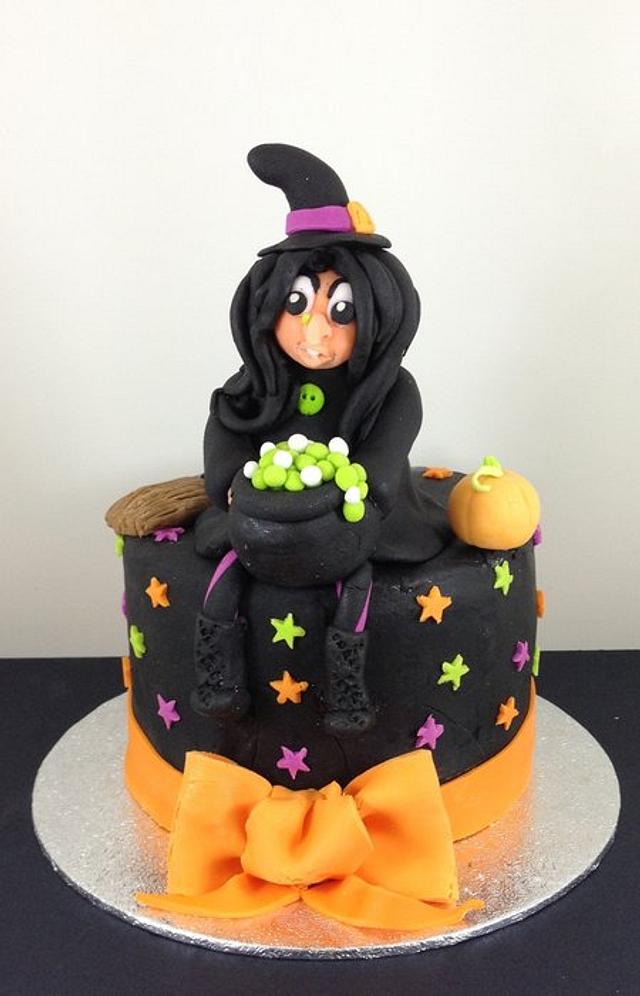 Halloween Witch Cake - Decorated Cake by Cleo C. - CakesDecor