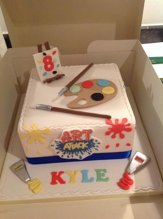 Art theme cake - Cake by classinacake (ina) - CakesDecor