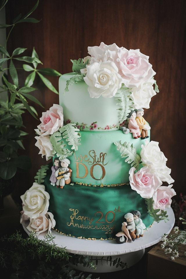 anniversary cake - Decorated Cake by Sanja - CakesDecor