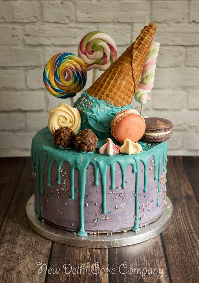 Candy Drip Cake - Decorated Cake by Smita Maitra (New - CakesDecor