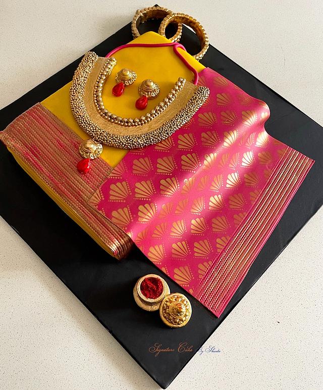 Indian Saree Cake 