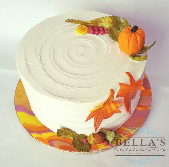 A lovely Thanksgiving cake - Decorated Cake by Lauren - CakesDecor