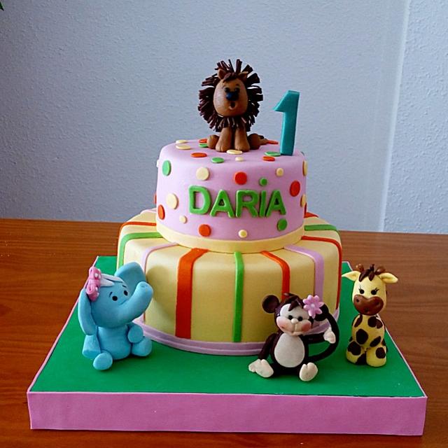 TARTA 1º ANIVERSARIO DARIA - Decorated Cake by Camelia - CakesDecor