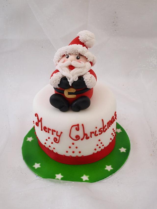 Santa Mini cake - Cake by Cakes By Heather Jane - CakesDecor