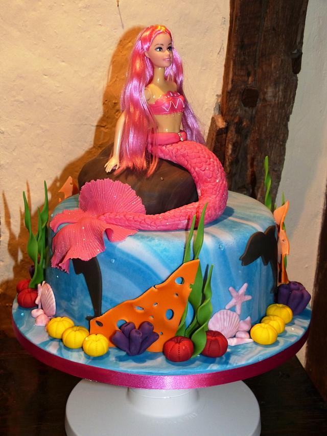 Pink Mermaid - Cake by Angel Cake Design - CakesDecor