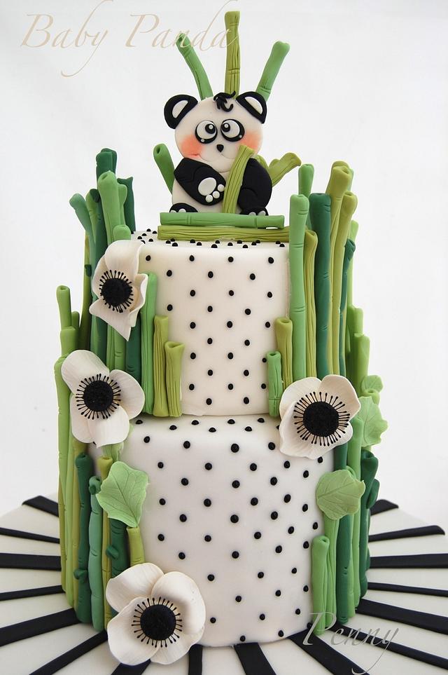 Baby Panda - Decorated Cake by Paola Manera- Penny Sue - CakesDecor