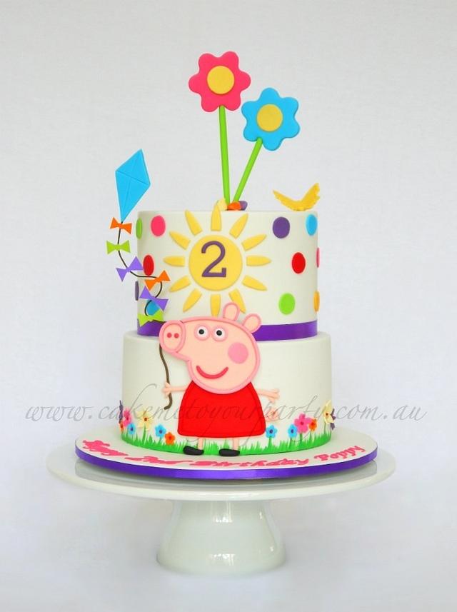 Easy Peppa Pig Cake - Two Sisters