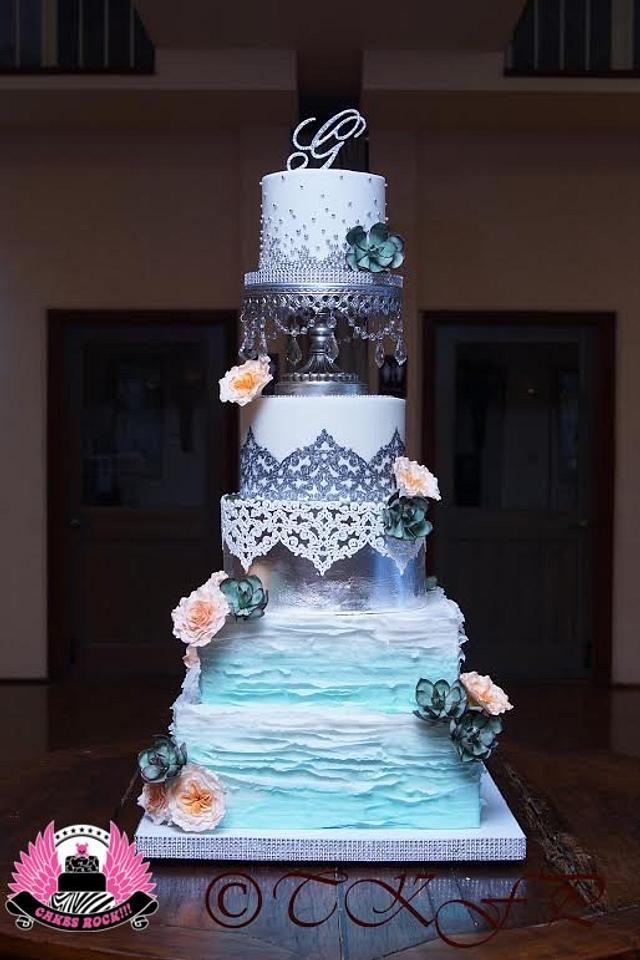Opulent Wedding Cake Cake by Cakes ROCK!!! CakesDecor