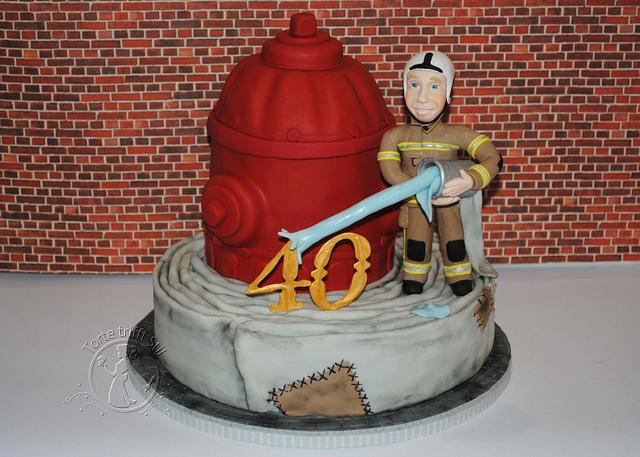 fireman cake