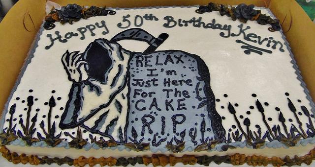 RIP 50th birthday cake