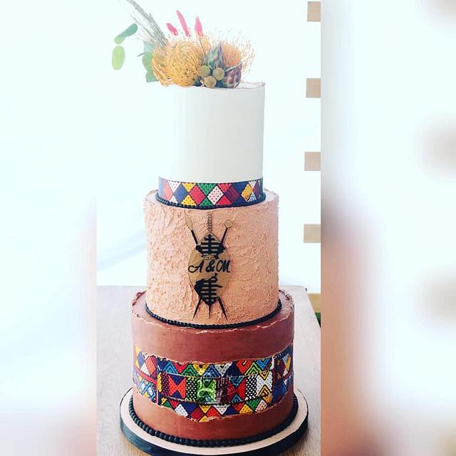 Traditional South African Wedding - Decorated Cake by - CakesDecor