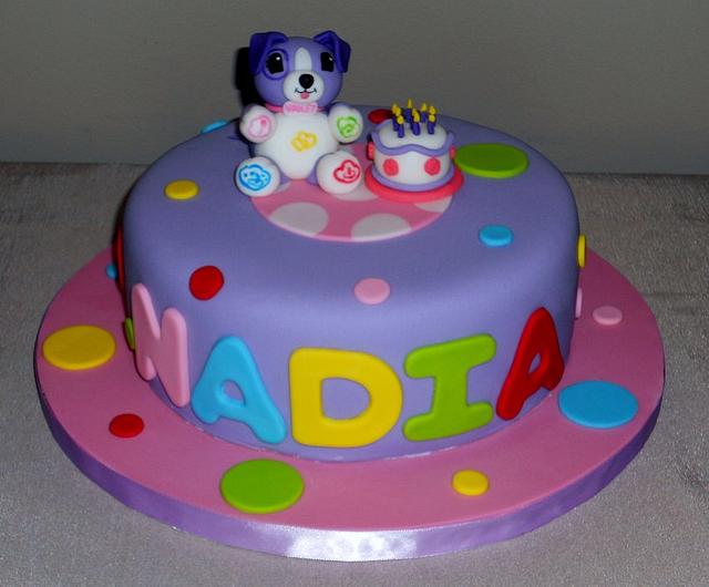 Violet Puppy for Nadia - Cake by Pamela Sampson Cakes - CakesDecor