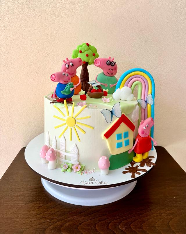 Peppa pig cake - Decorated Cake by DaraCakes - CakesDecor