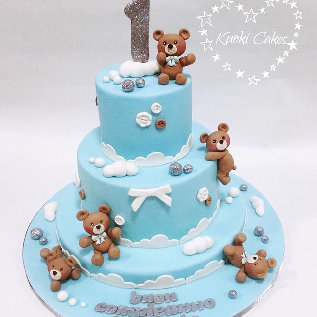 Teddy cake - Decorated Cake by Donatella Bussacchetti - CakesDecor